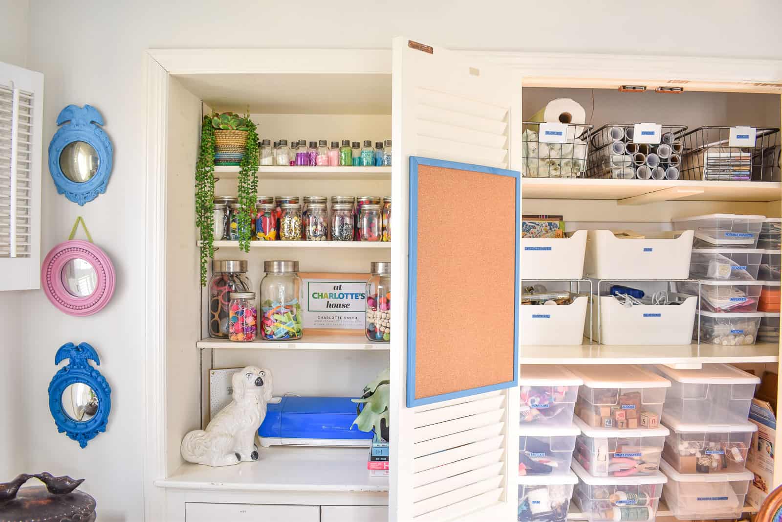 organized craft storage for office