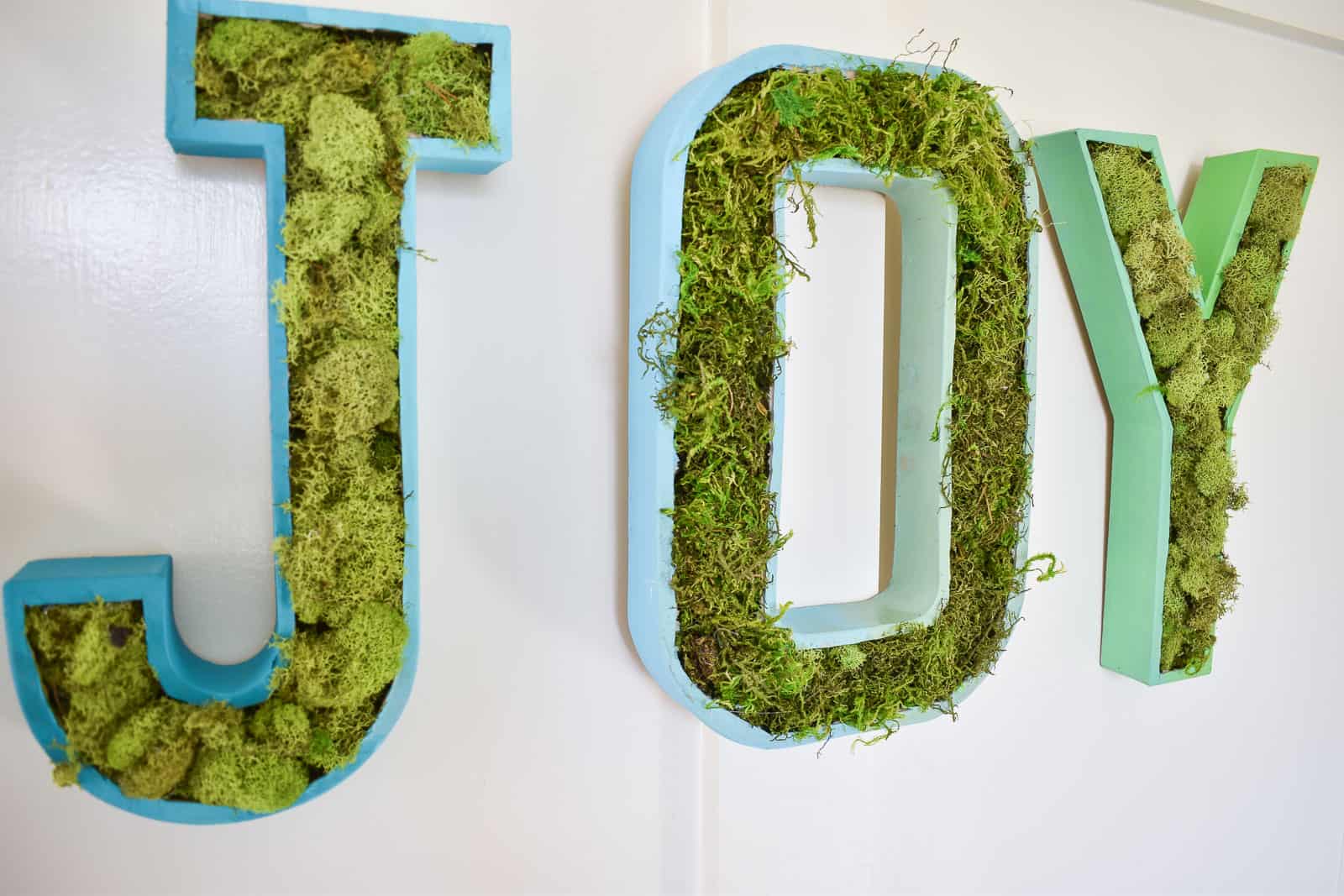 moss filled marquee letters