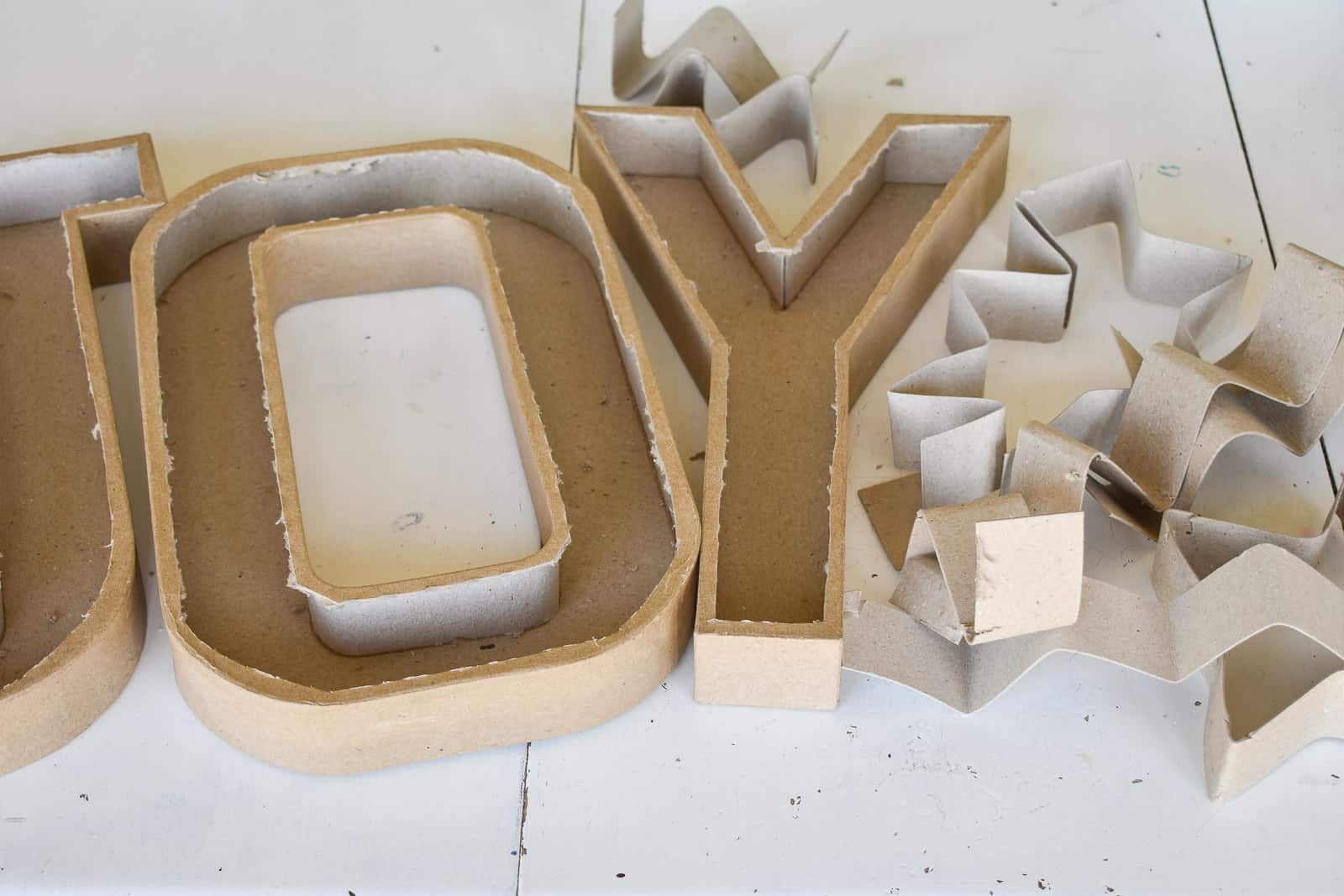  Paper Mache Letters