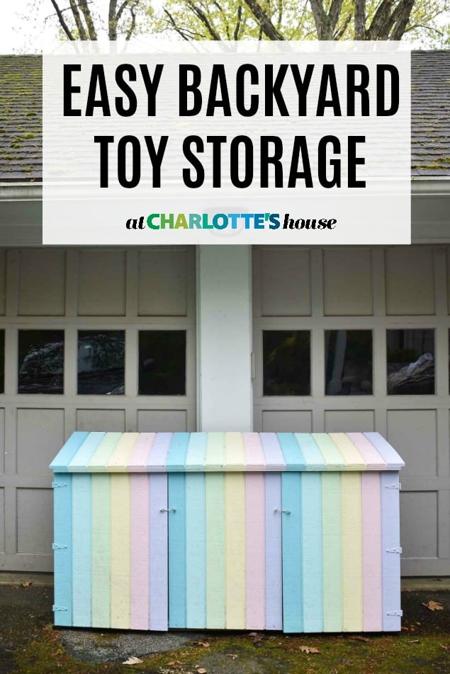 colorful backyard storage shed