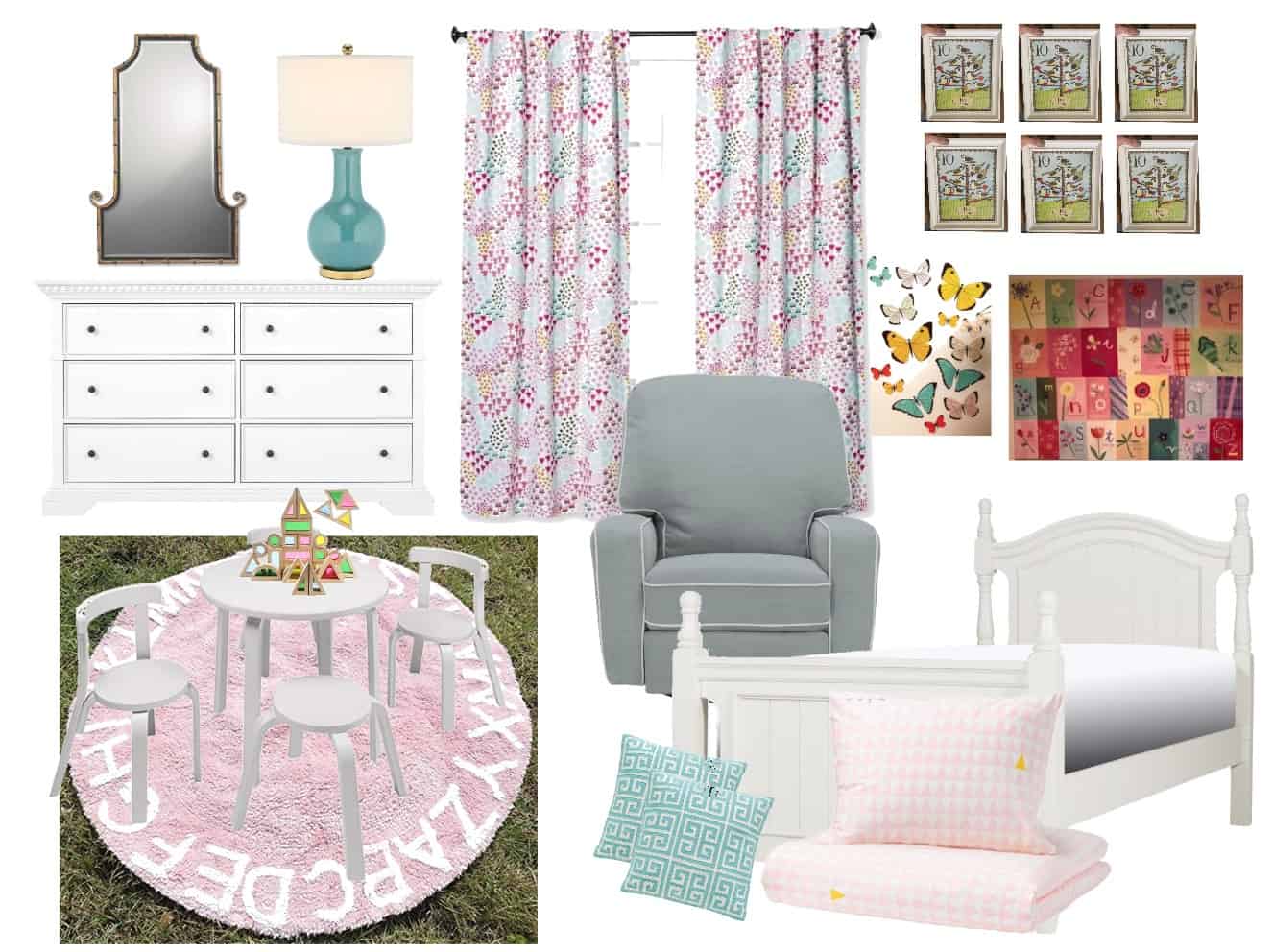 design plan for girls room