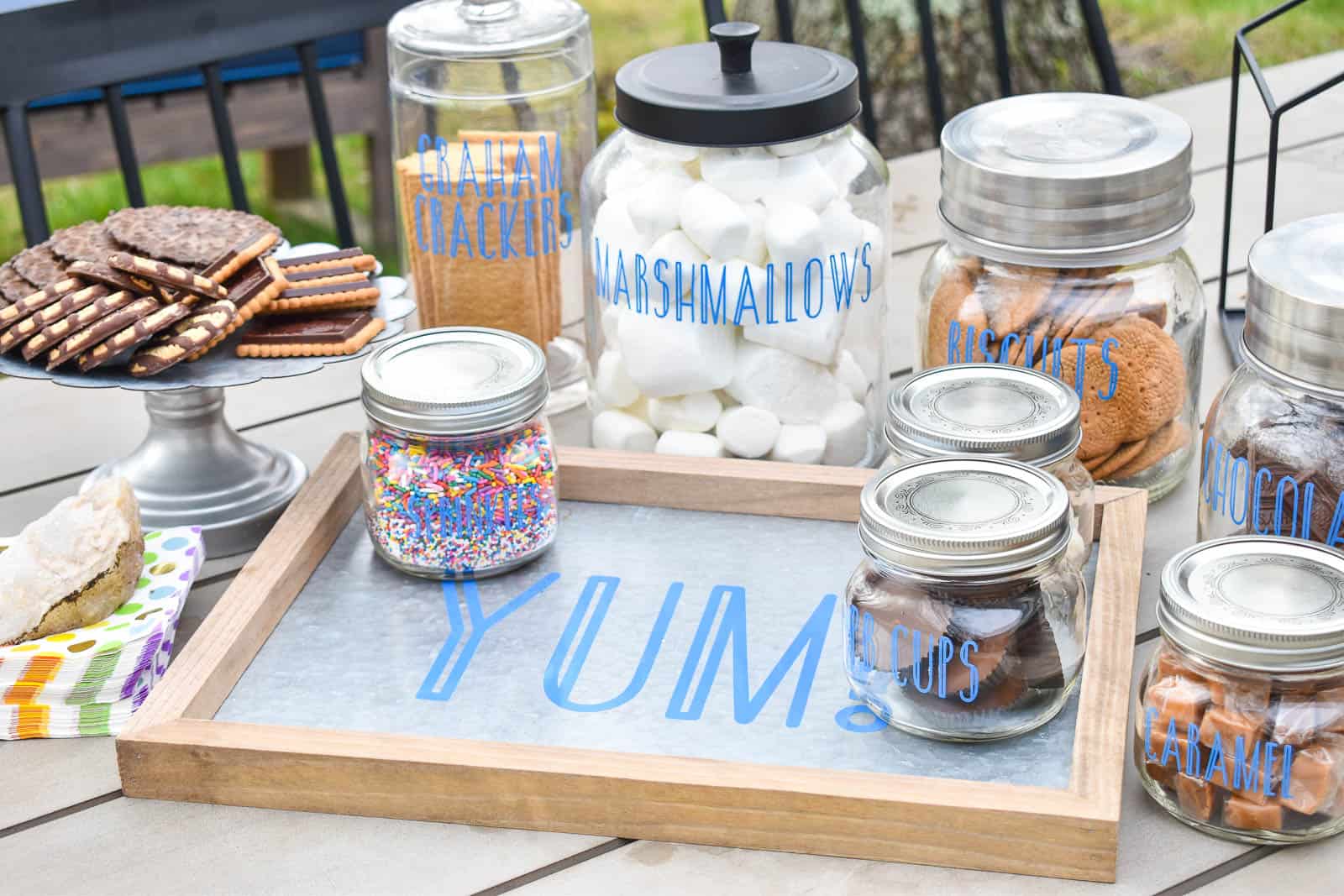 DIY s'mores bar