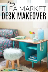 spray painted desk