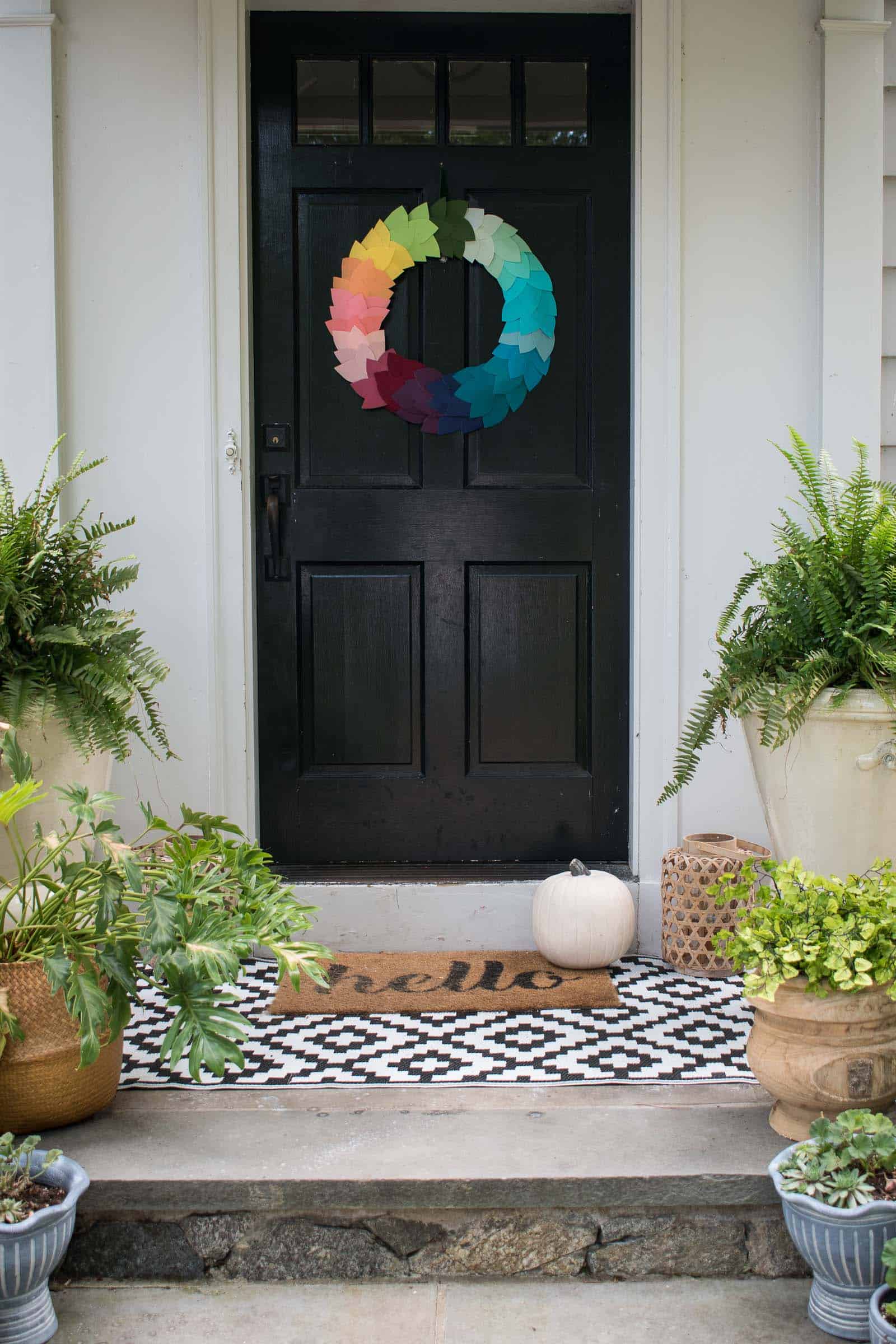 colorful wreath