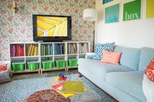 colorful playroom decor