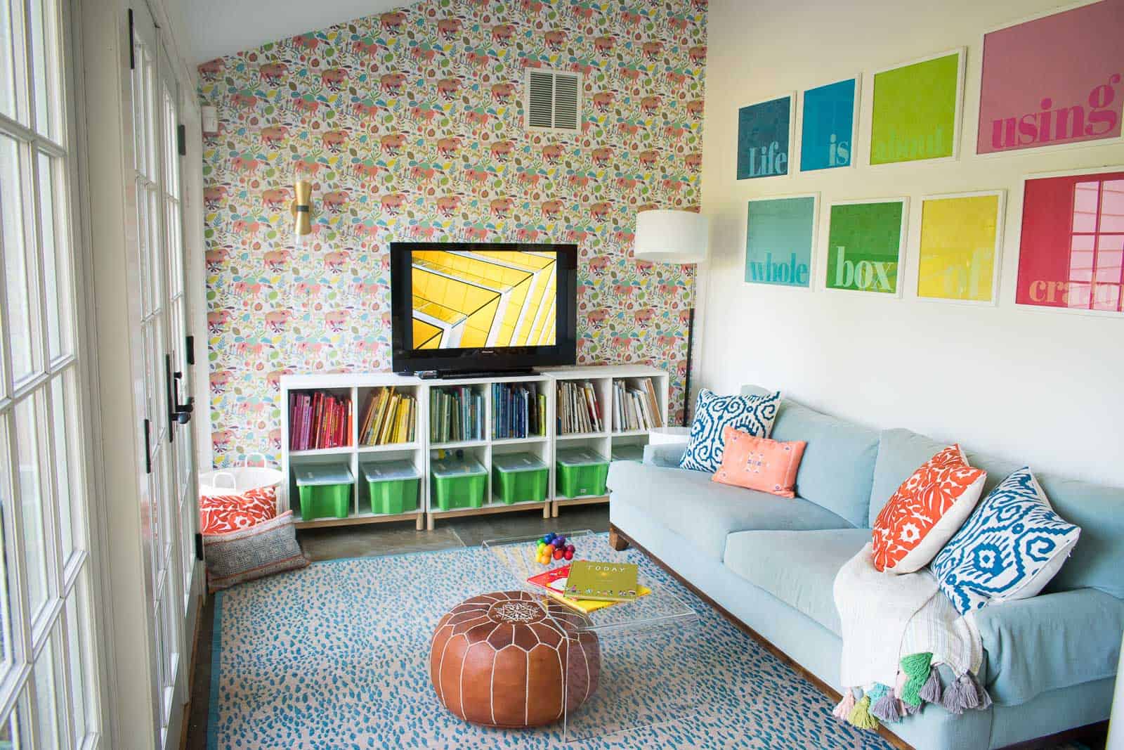 colorful playroom decor