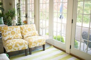 slipper chairs in playroom