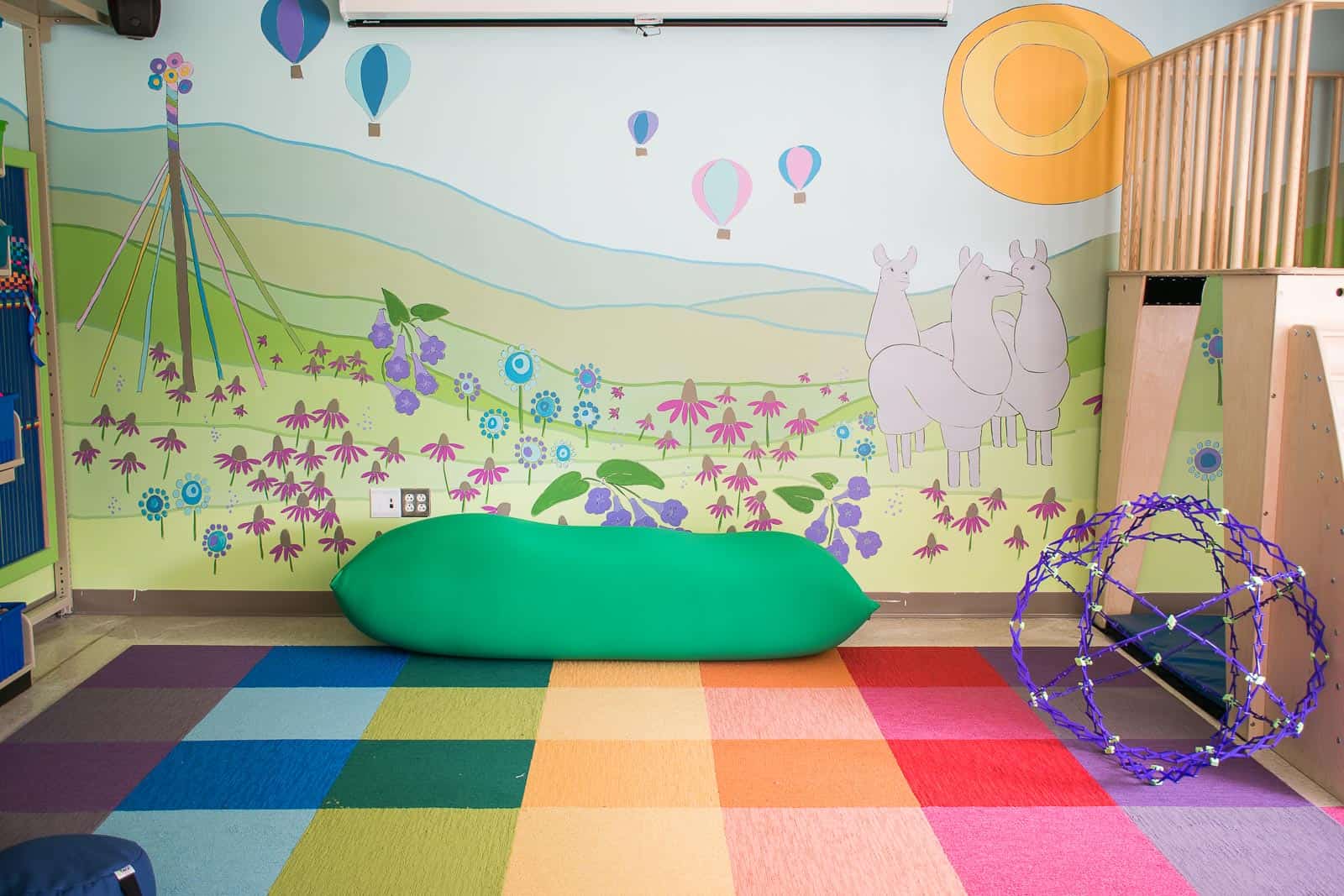 colorful classroom mural