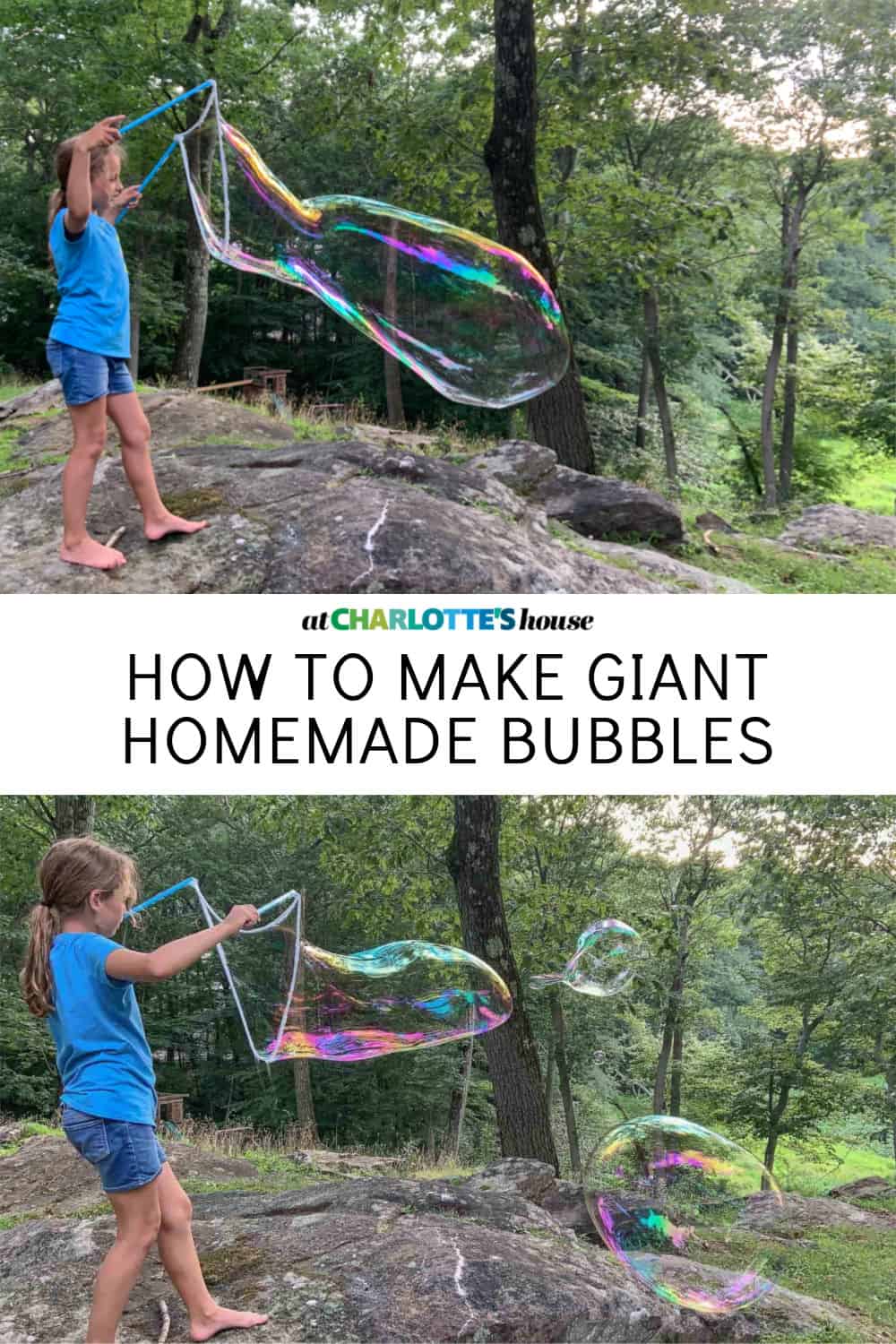 The Best Bubble Mix for GIANT Bubbles - At Charlotte's House