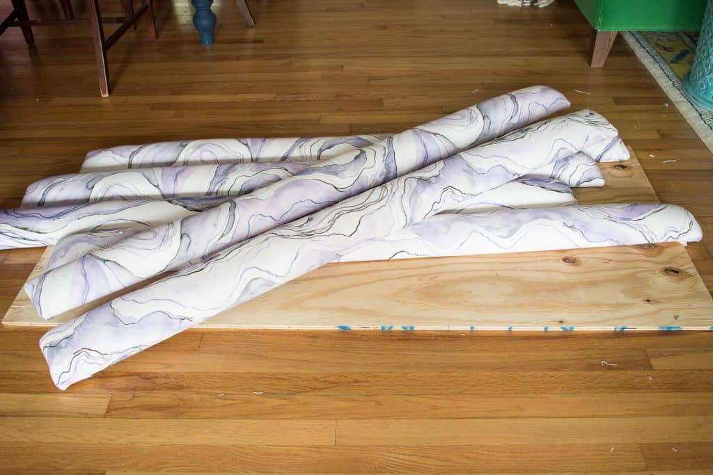 How to Upholster a Channel Tufted Headboard At Charlotte's House