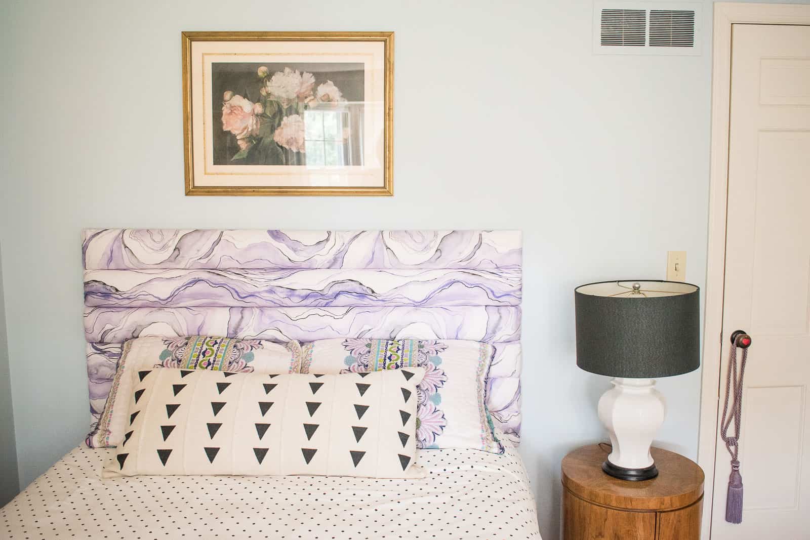 DIY channel tufted headboard for 