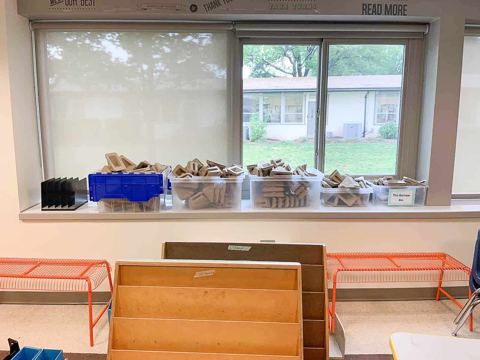 library classroom before makeover