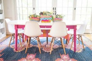 Turn Wire Baskets into a Colorful Woven Centerpiece