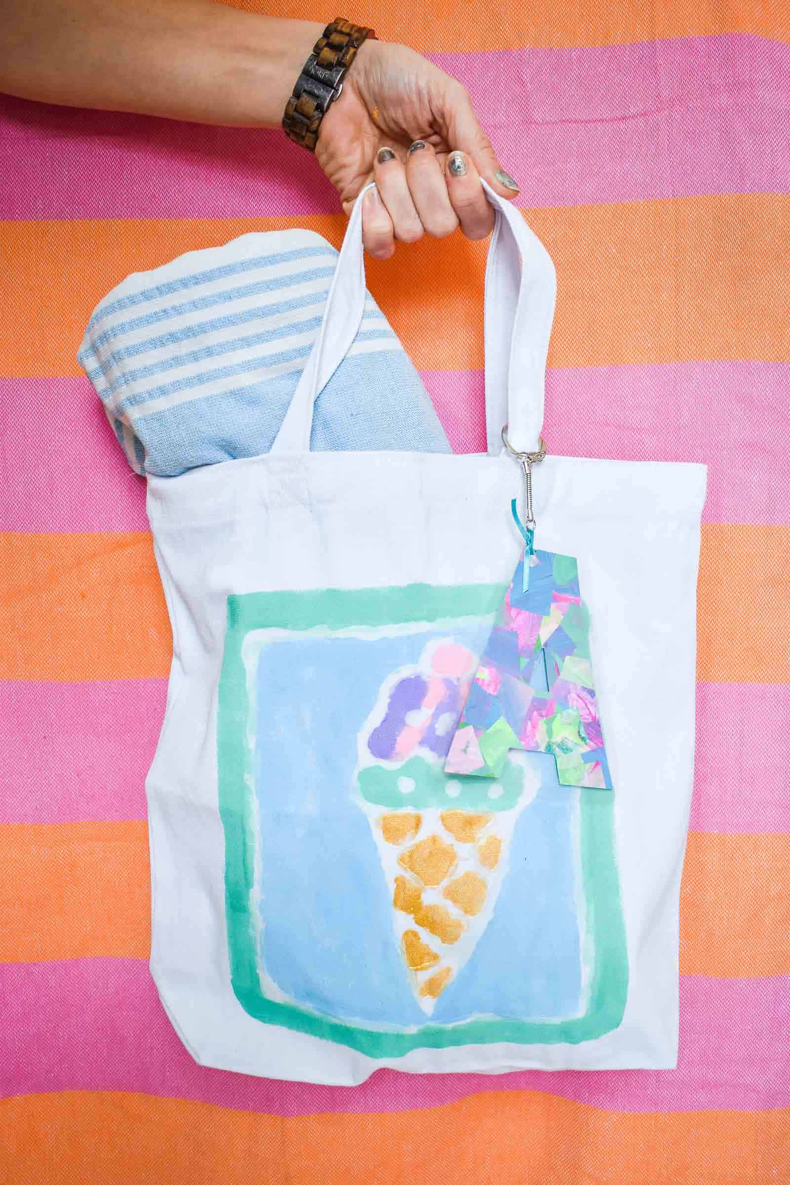 DIY Children's Artwork Canvas Tote Bag