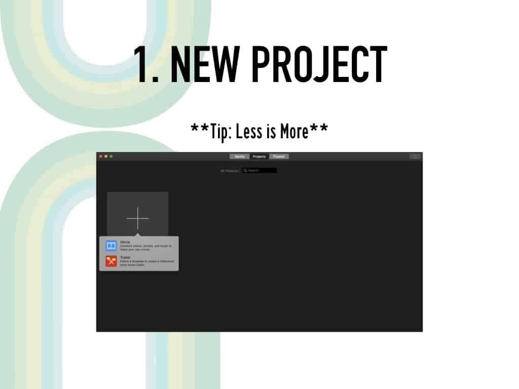 iMovie New Project