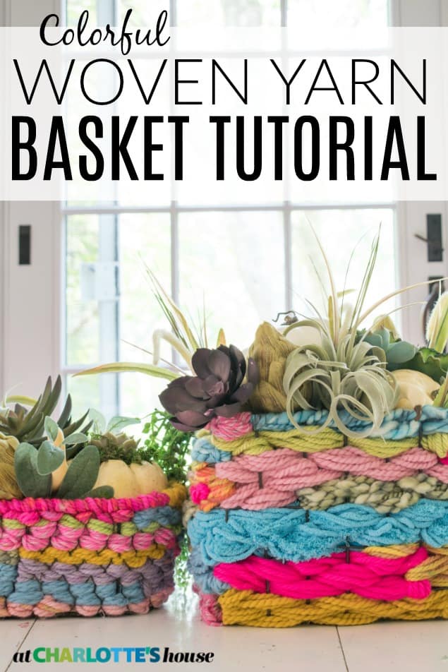woven yarn basket