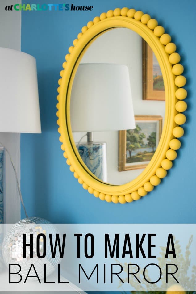 DIY Wooden Ball Mirror - zevy joy