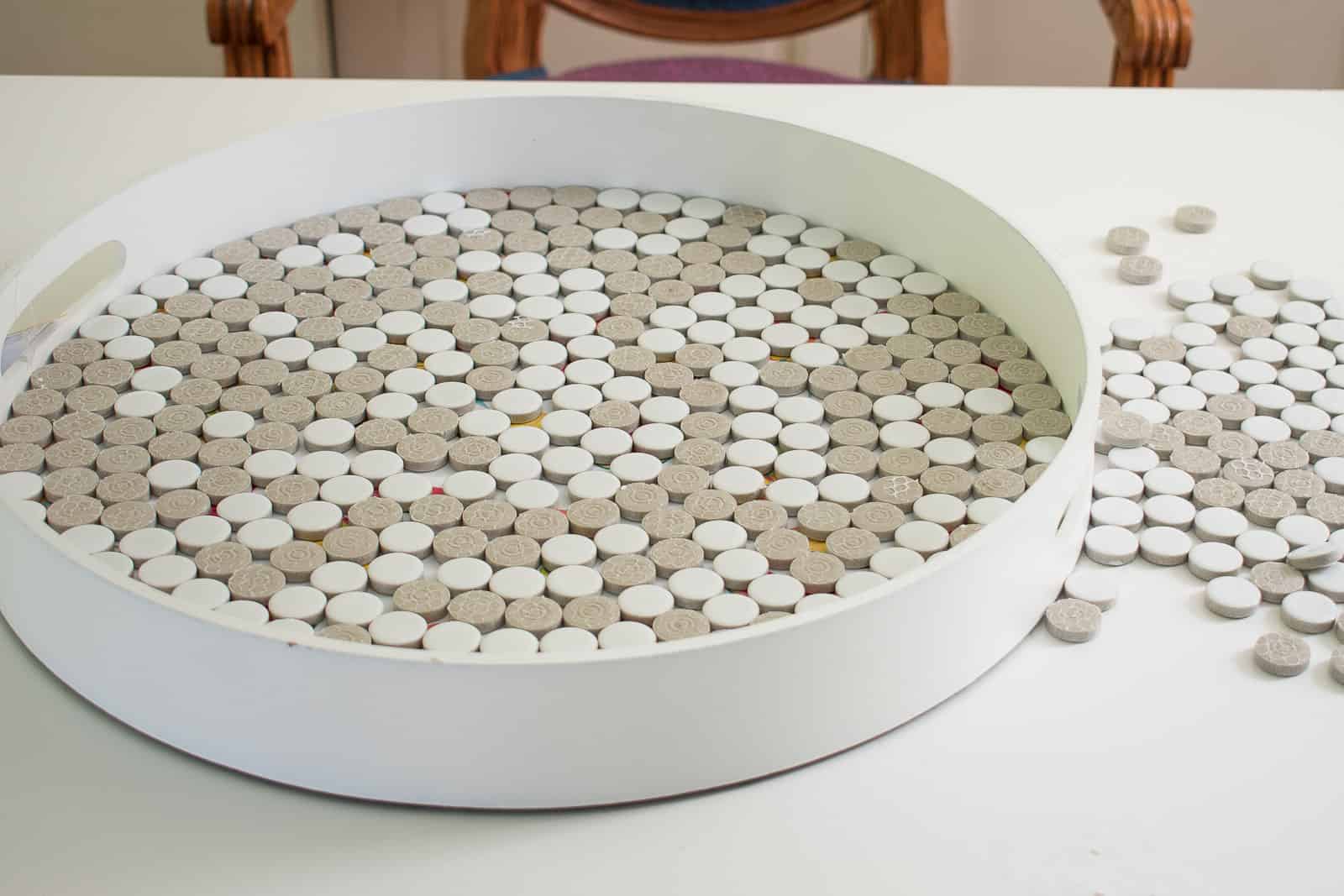 DIY Penny Tiled Table