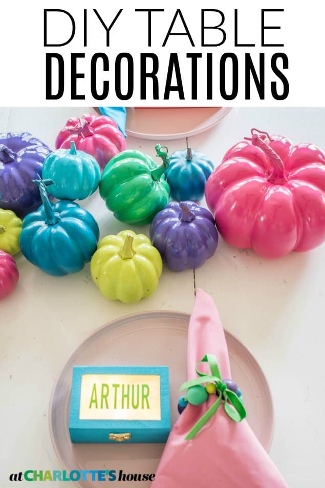 DIY Table decorations