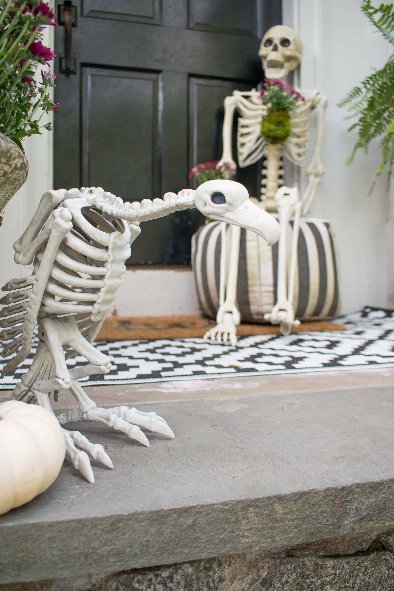 skeleton front door decor