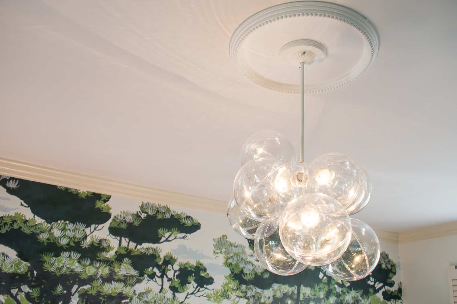 diy glass bubble chandelier