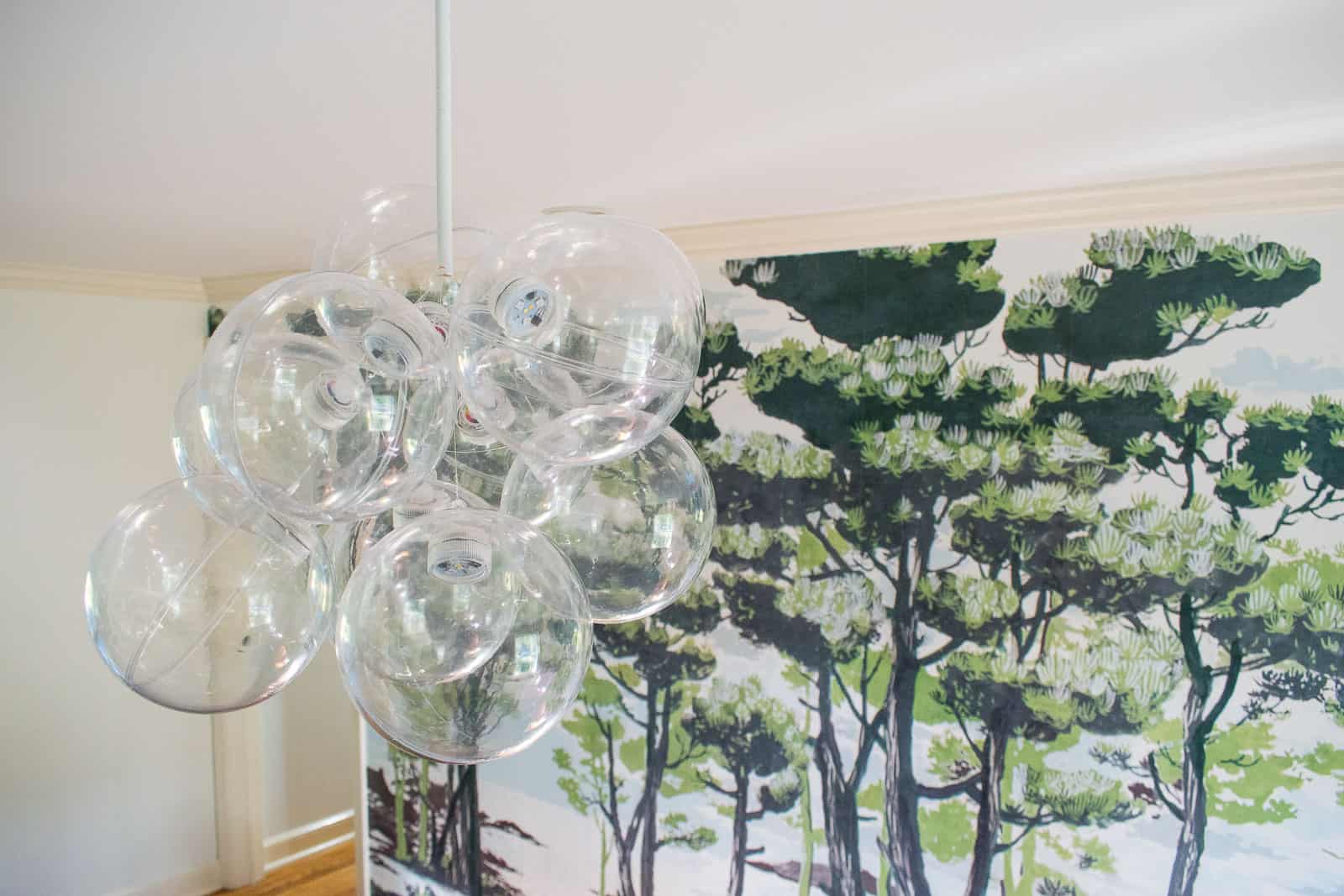 detail of 'bubble' chandelier