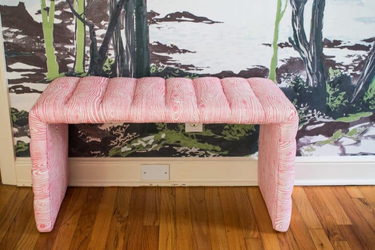 How to Make a Channel Tufted Upholstered Bench