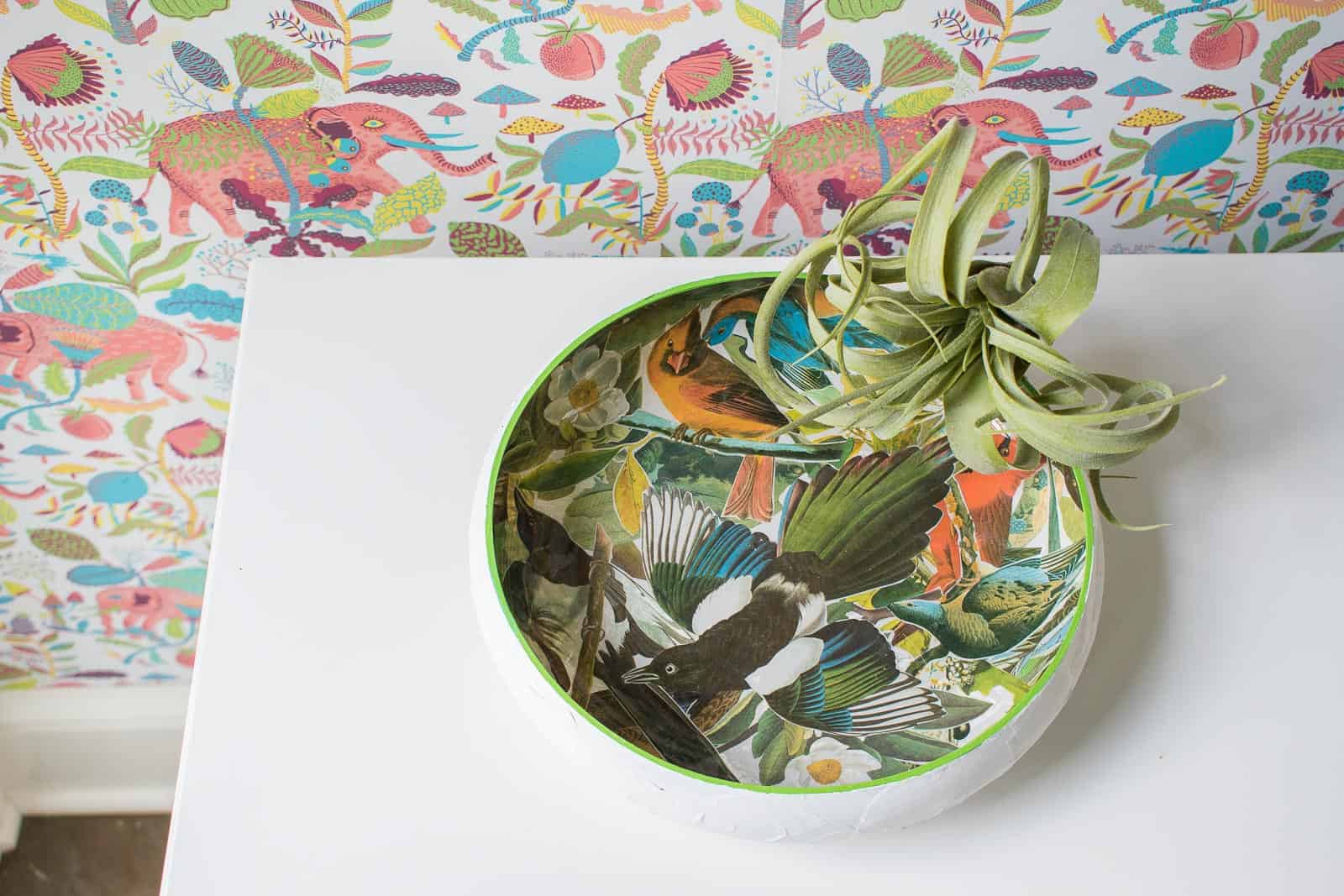How to Decoupage a Glass Bowl At Charlotte's House