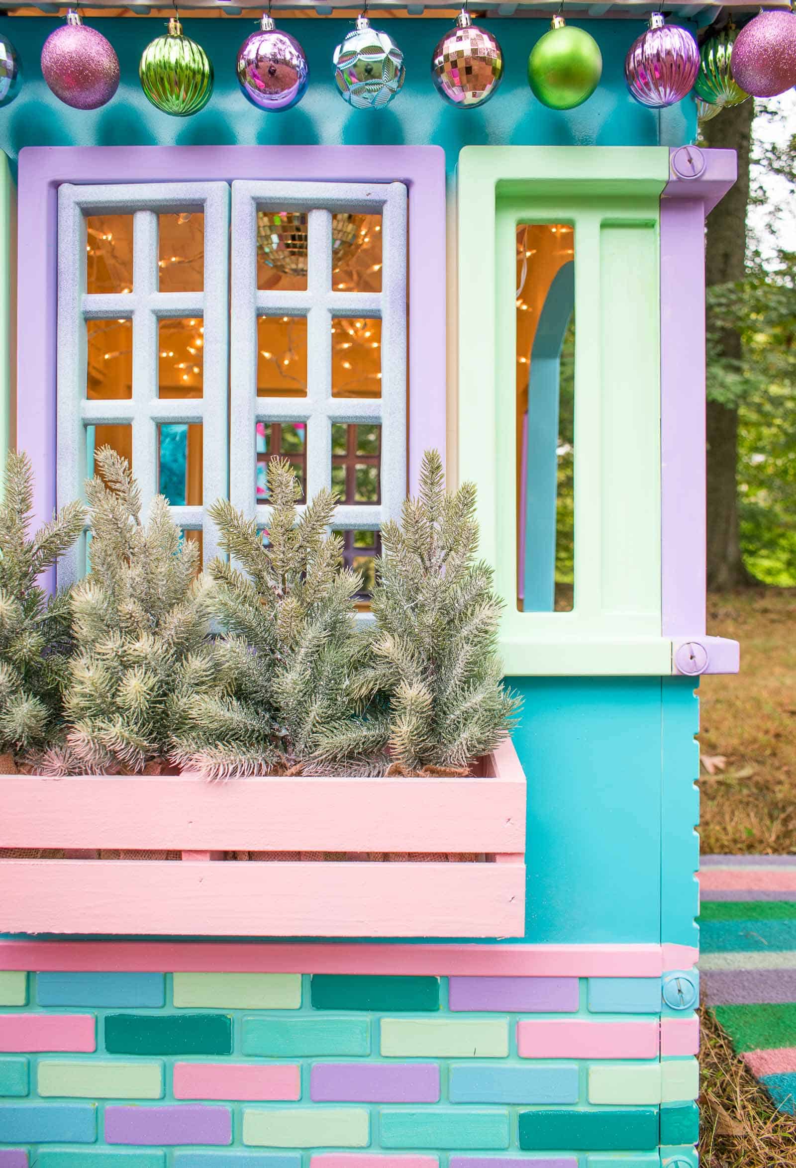 window boxes on playhouse