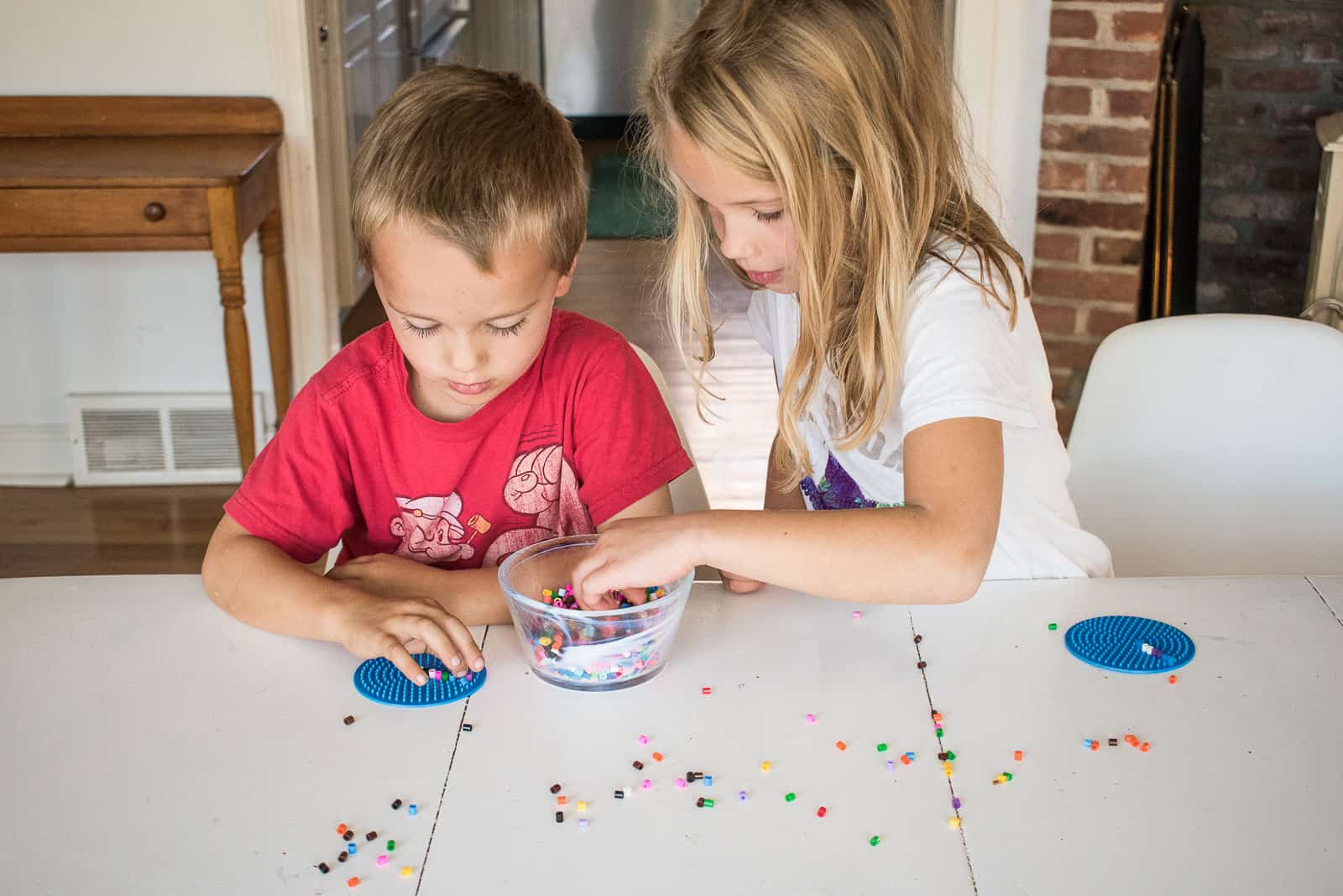 playing with perler beads