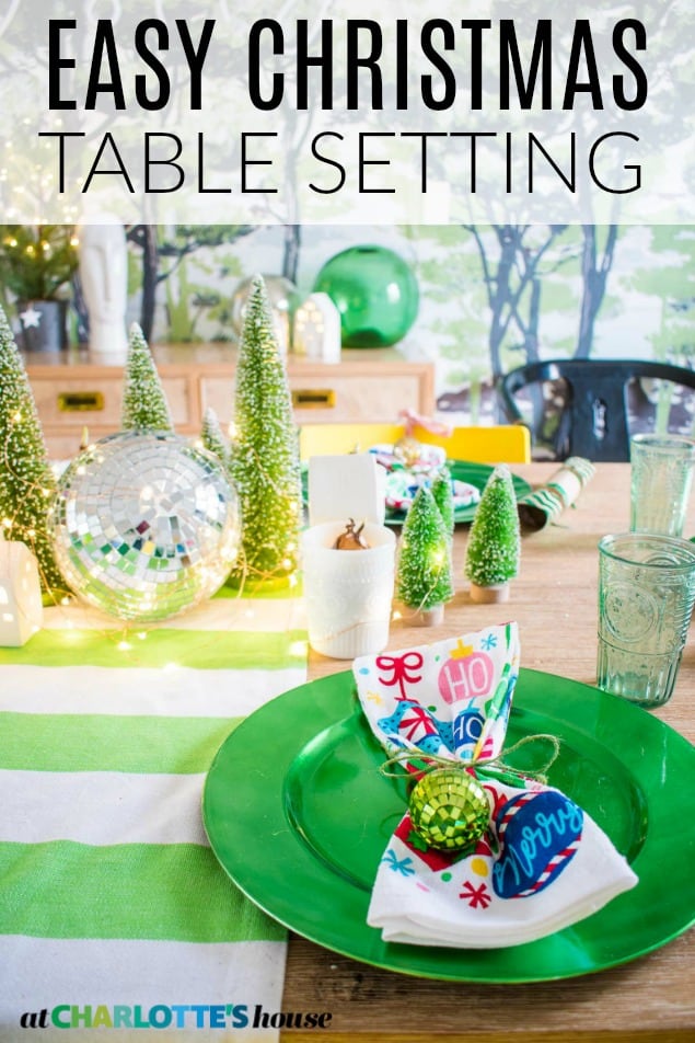 christmas table setting