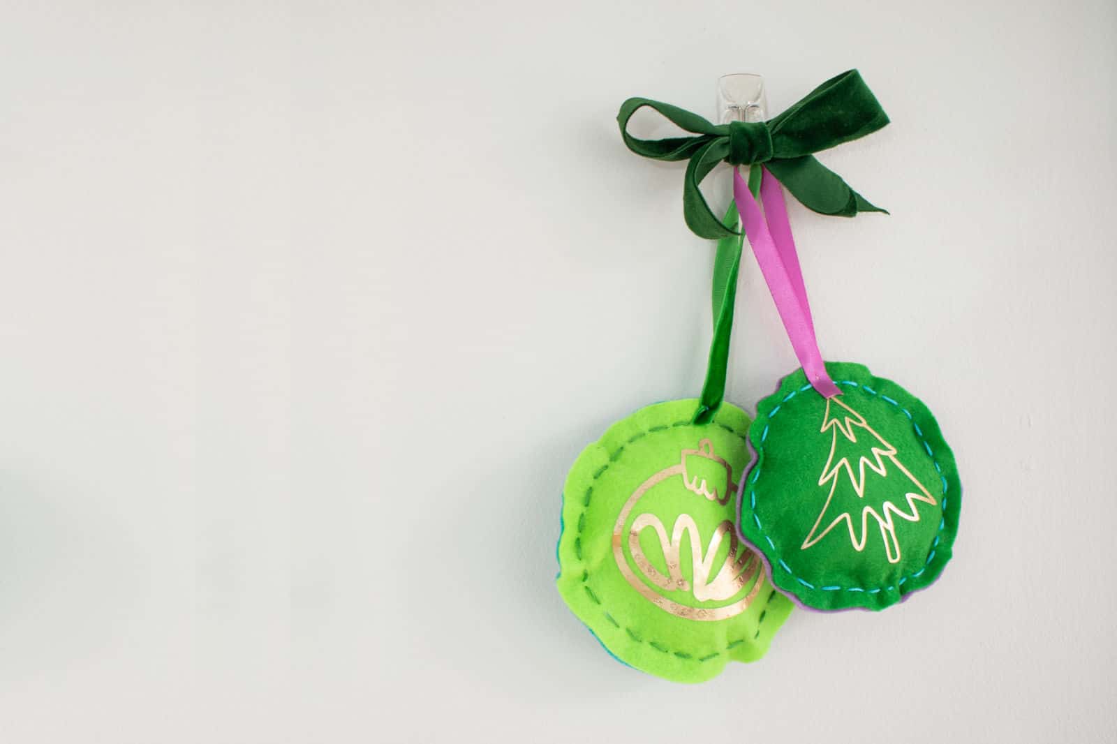 hand sewn felt ornaments