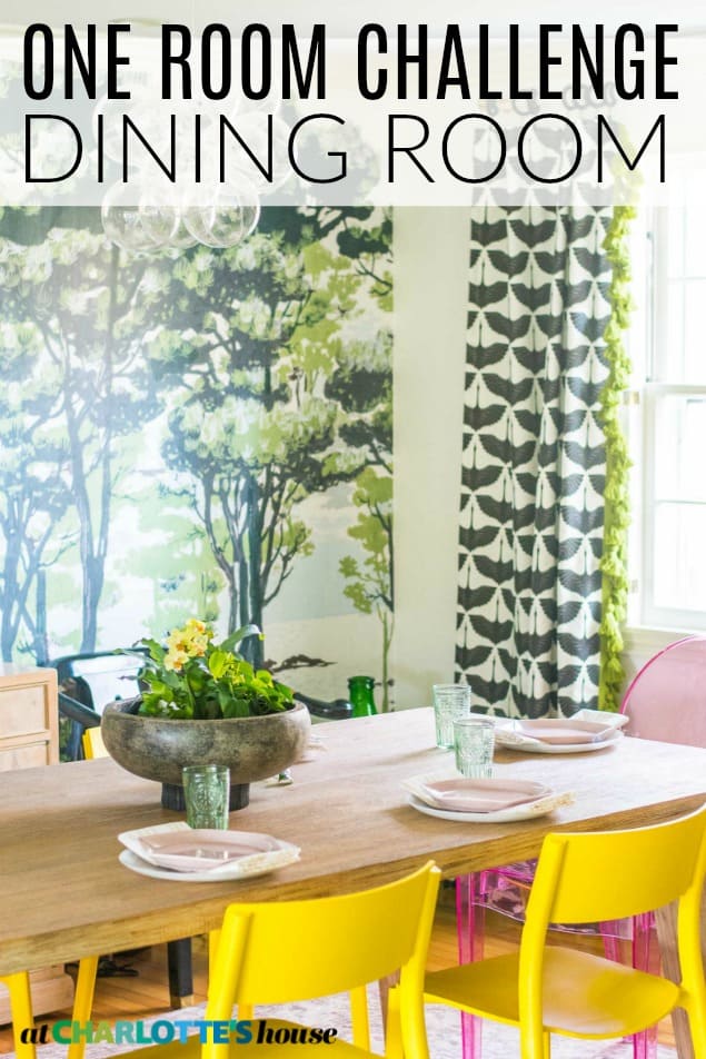 colorful dining room reveal