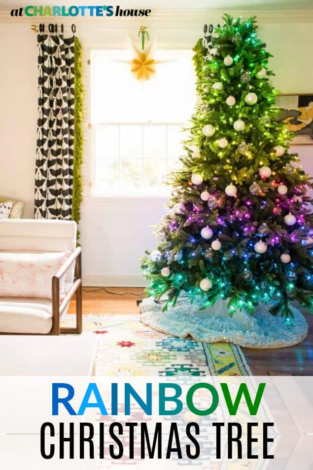 rainbow christmas tree