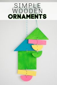 wooden shape ornaments