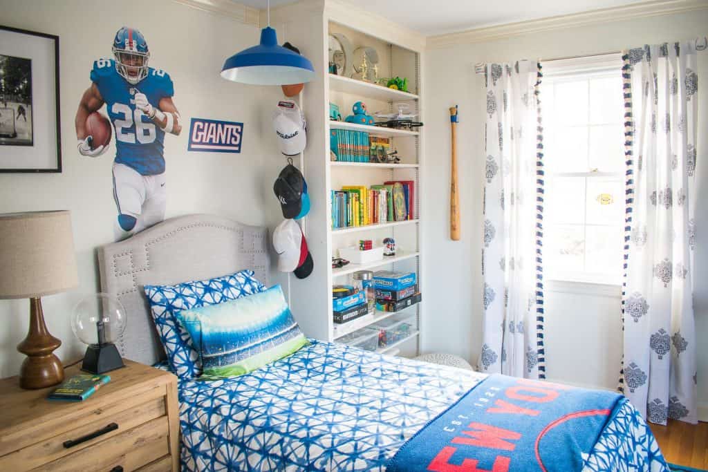 Sports Decor For A Boys Room At Charlotte S House   Boys Room Sports Decor 4 1024x683 