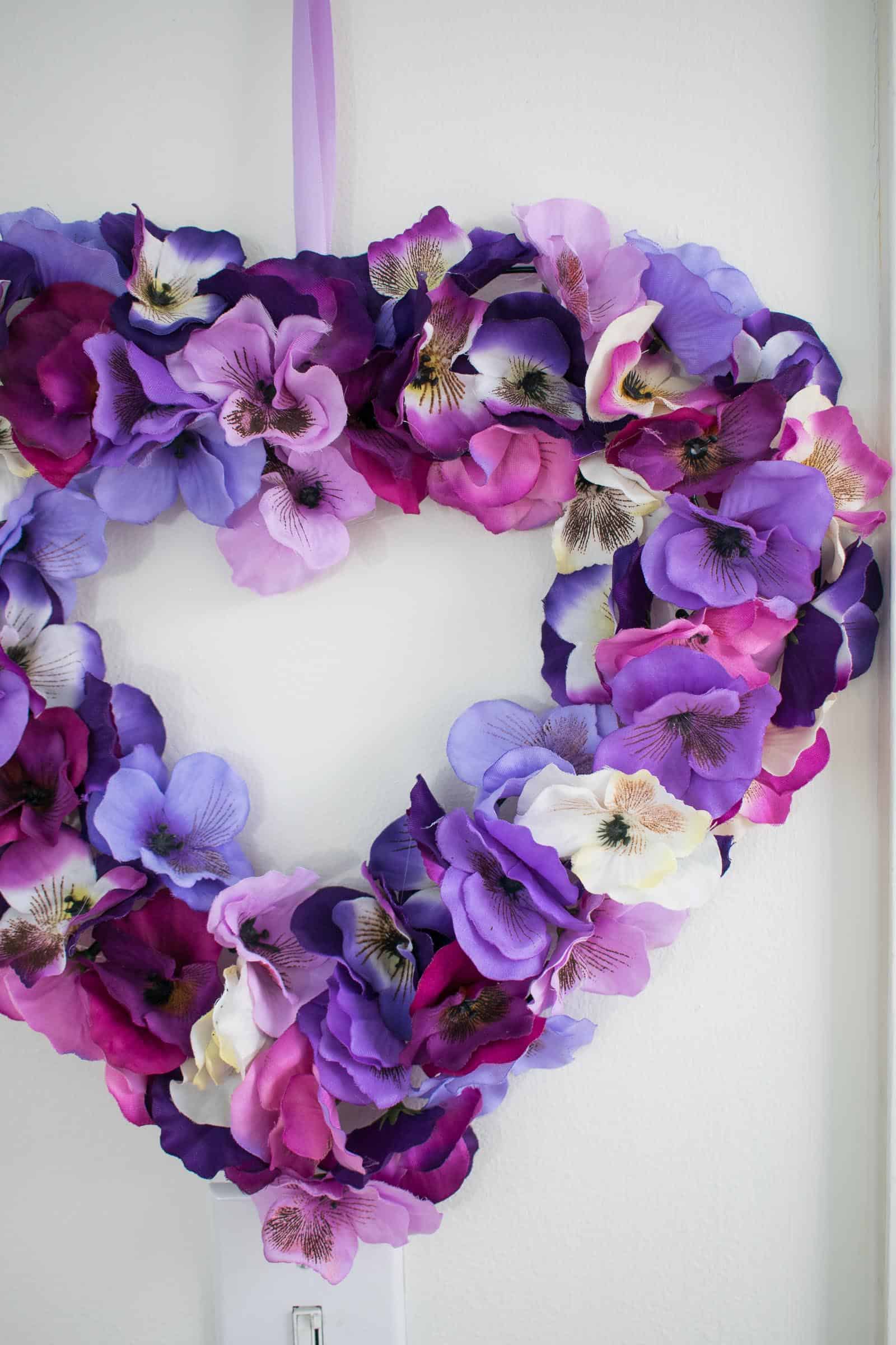 HOW TO MAKE A HEART WREATH USING DOLLAR TREE