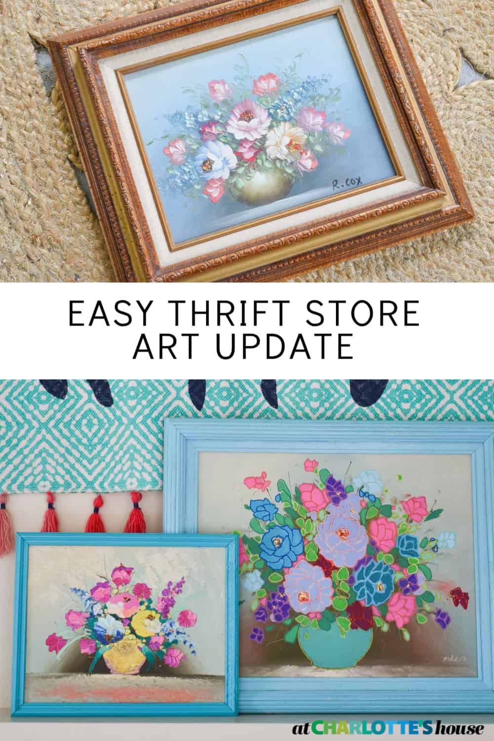 Updating Thrift Store Art - At Charlotte's House