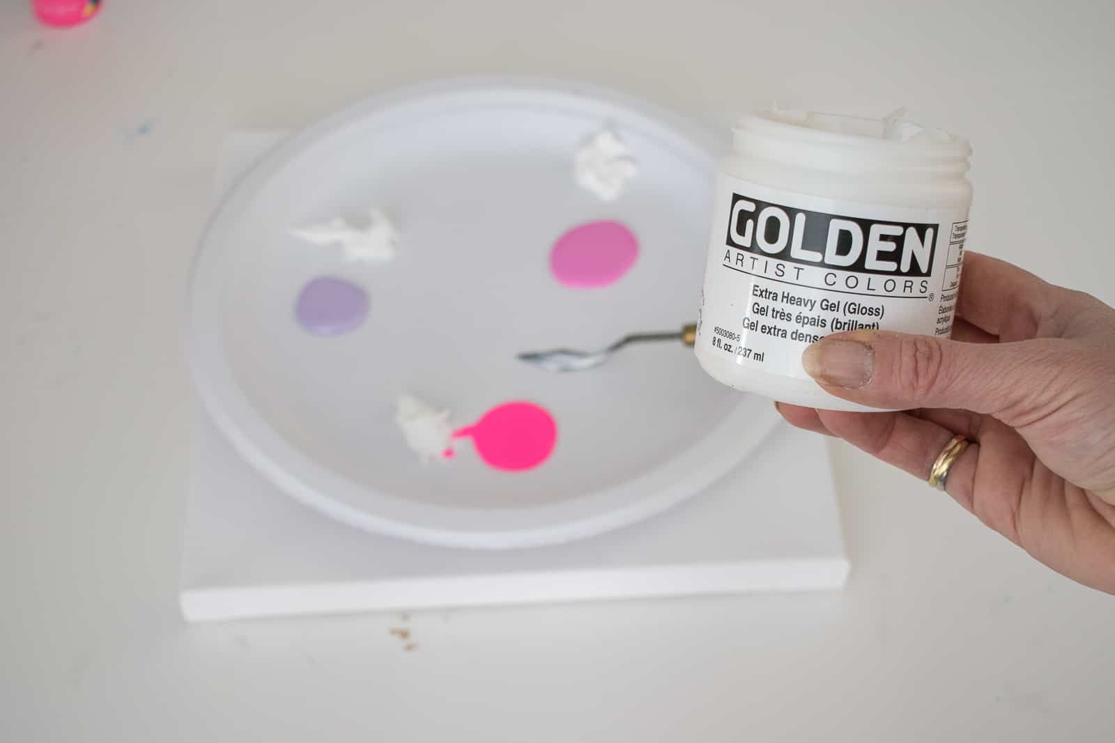 add gel medium to craft paint