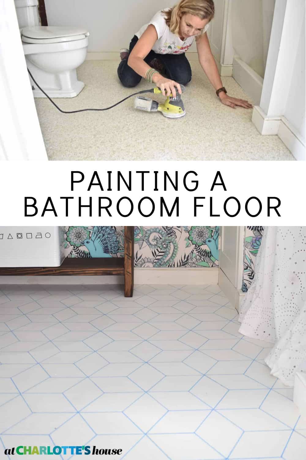 5 Graphic Painted Vinyl Floors At Charlotte's House