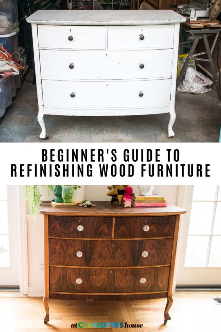 BEGINNERS GUIDE TO REFINISHING WOOD FURNITURE At Charlotte's House