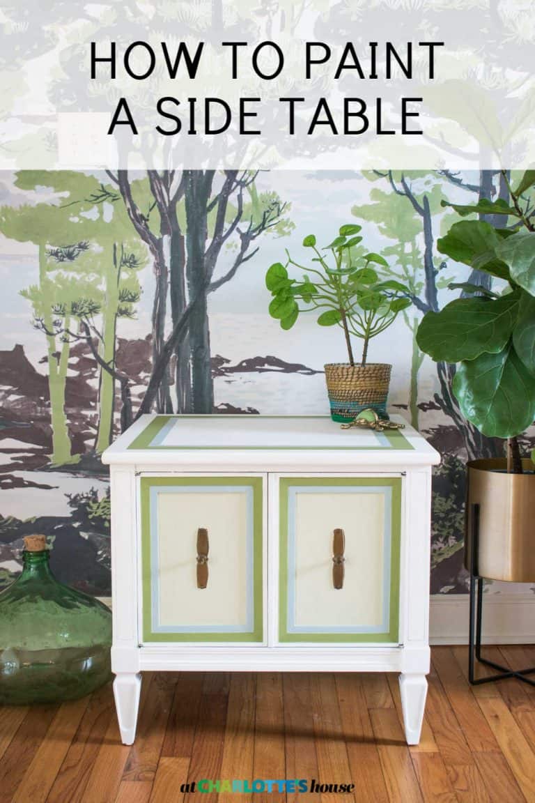 HOW TO PAINT A SIDE TABLE At Charlotte's House