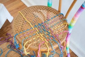 finding a pattern for weaving rope through the cane seat