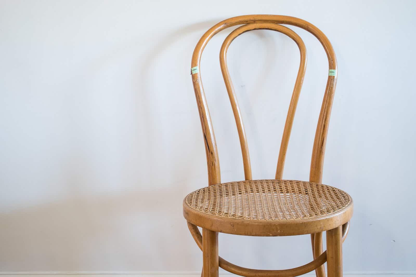 thrifted bentwood chair