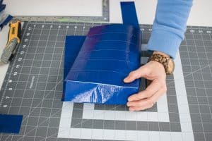 create side panels to make the bag shape