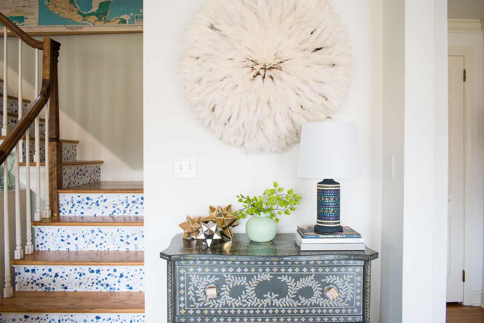 painted lamp makeover