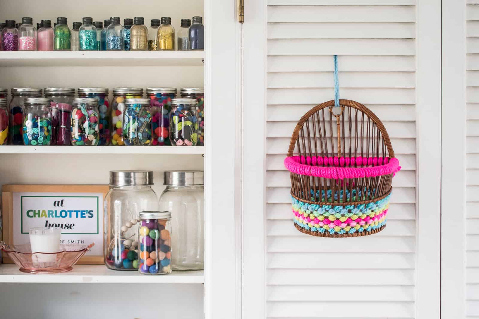 yarn woven basket