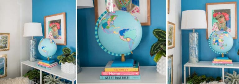 Painted Globe Makeover