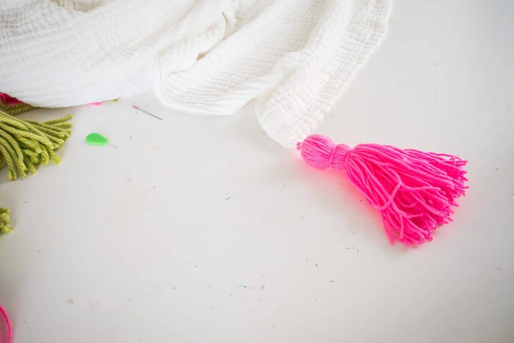 How to Make a Colorful Tassel Blanket At Charlotte's House