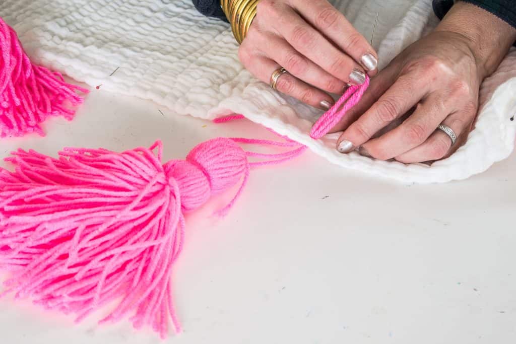 How to Make a Colorful Tassel Blanket At Charlotte's House